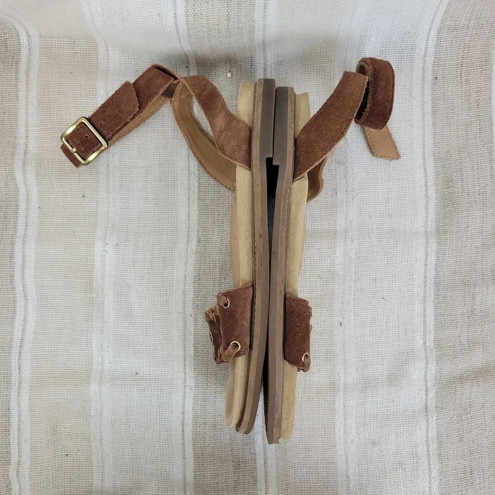 Clarks‎ Artisan Corsio Amelia Leather Sandals Tan Brown Size 8.5